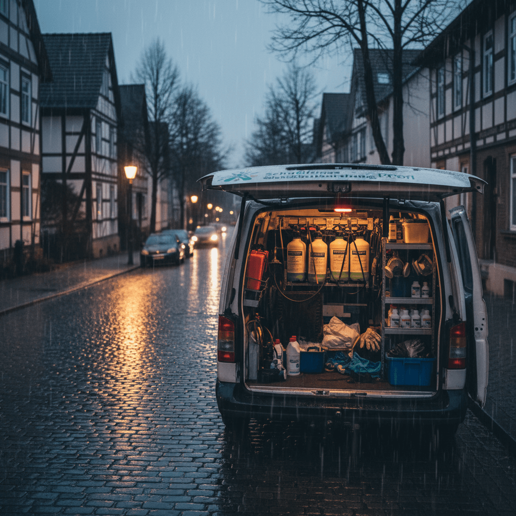 Einsatzfahrzeug mit Ausrüstung